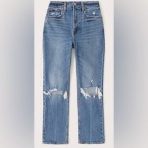Abercrombie & Fitch Curve Love Jeans Ultra High Rise Straight 30L 10L